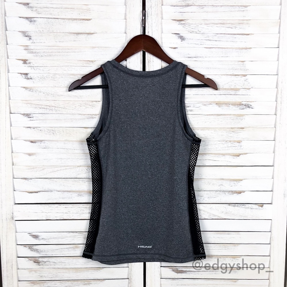Head | Side In Tank Top Mesh Athletic Workout - Picture 3 of 7